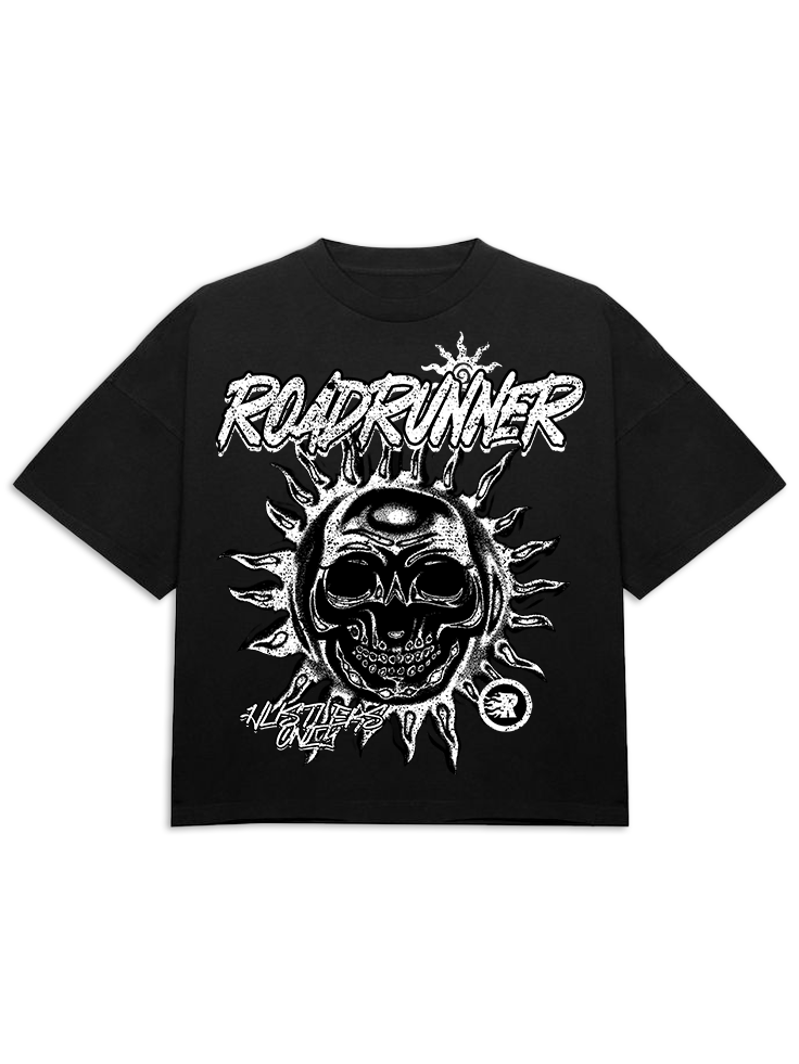 BLACK ROADRUNNER TEE