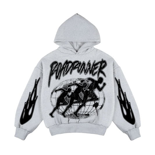 GREY ROADRUNNER ( GLOBAL ) HOODIE
