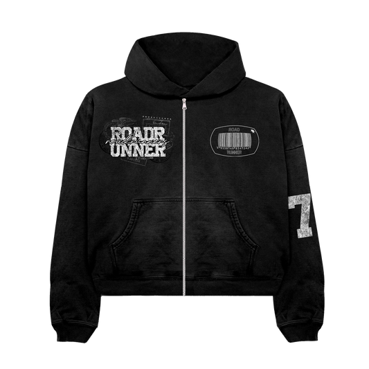 BLACK ROADRUNNER ZIP UP ( 77 )